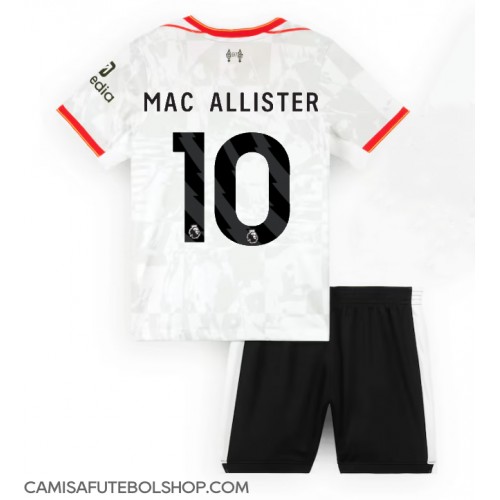 Camisa de time de futebol Liverpool Alexis Mac Allister #10 Replicas 3º Equipamento Infantil 2024-25 Manga Curta (+ Calças curtas)